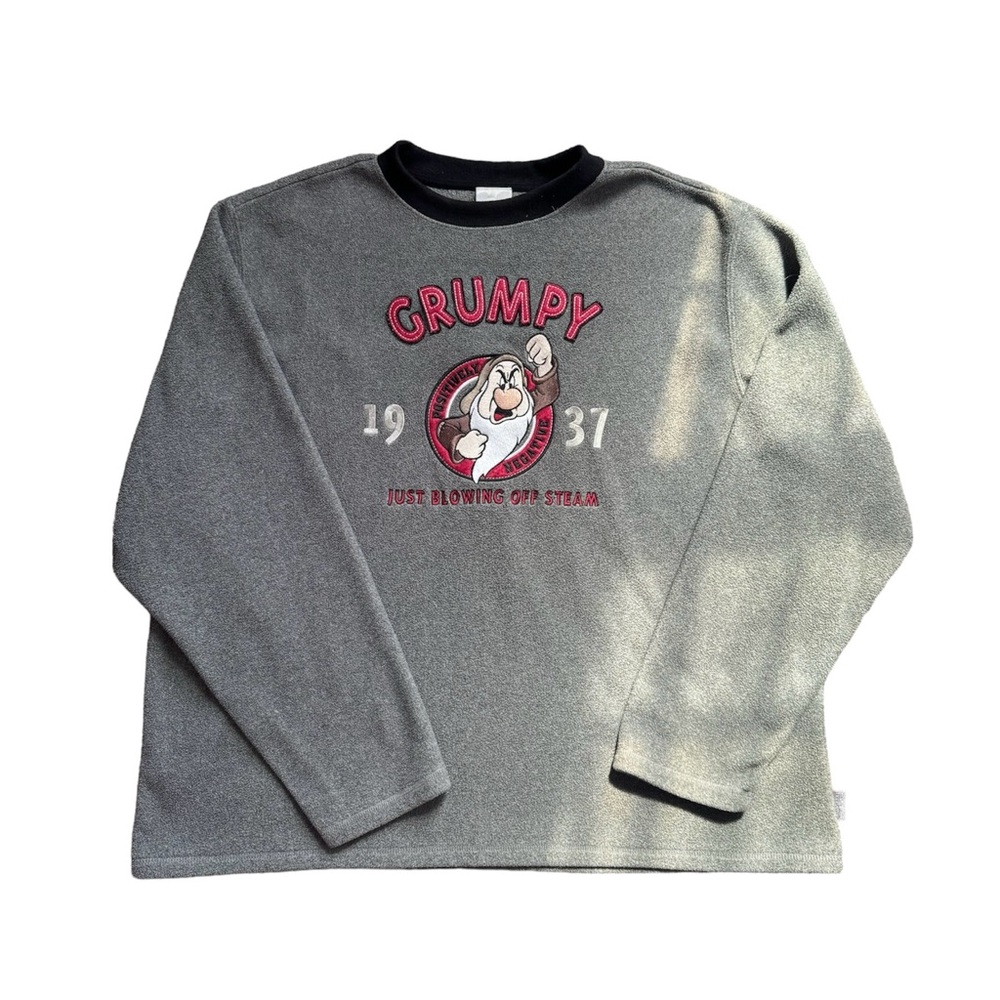 Vintage Grumpy Snow White Fleece Pull Over Sweatshirt